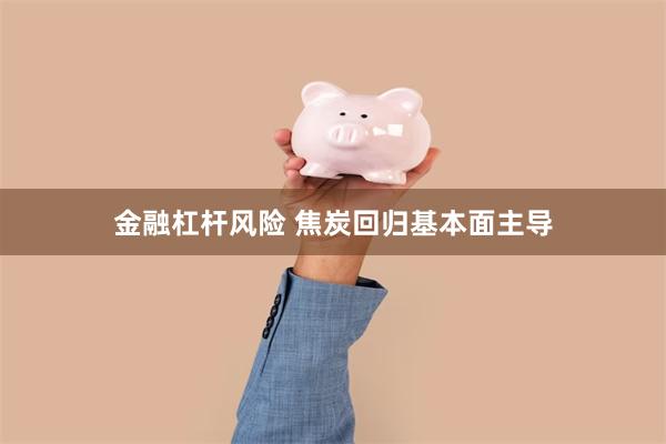 金融杠杆风险 焦炭回归基本面主导