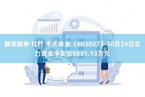 融资融券 杠杆 千禾味业（603027）10月24日主力资金净卖出5831.13万元